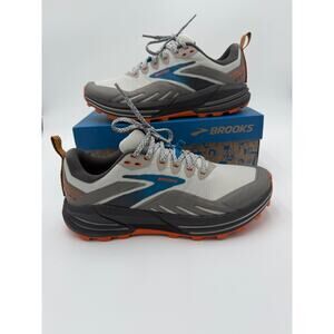 NEW Brooks Men's Cascadia 16 Trail Running Shoe-Oyster Mushroom/Alloy/Orange-Sz8
